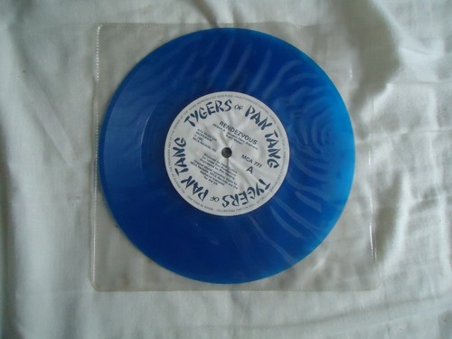 Tygers Of Pan Tang - Rendezvous, Life Of Crime - blaue Vinyl Schallplatte 7" Single - Bild 3 von 3