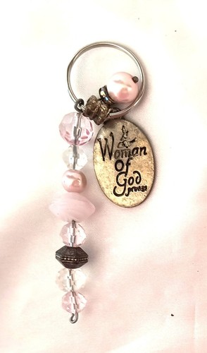 Llavero Mujer de Dios Dije Multicolor Acrílico Cuentas Imitación Perlas - Imagen 2 de 16