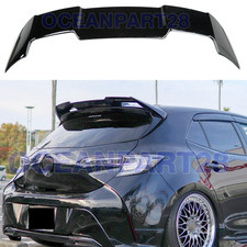 For 2019-2024 Toyota Corolla Hatchback Rear Roof Trunk Wing Spoiler Gloss Black