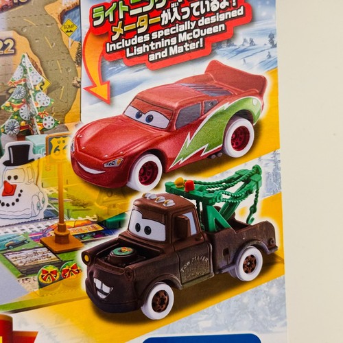 Disney Pixar Cars - ADVENT CALENDAR CHRISTMAS MCQUEEN & MATER -1:64 Diecast Tomy - Picture 2 of 12