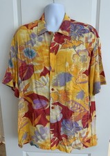 Jams World Men s Hawaiian Aloha Short Sleeve Shirt, Large, GUC