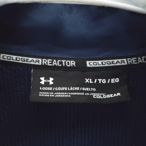 Under Armour Pullover Mens XL Navy ColdGear Reactor Half Zip Athletic 1350978 - Picture 7 of 11