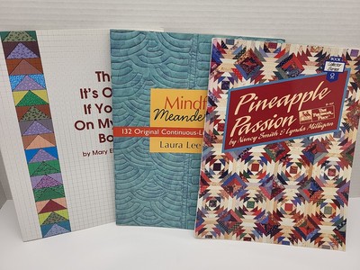 Quilting Books Lot of 3, Designs, Tools & Supplies, Patterns, Cutting Techniques