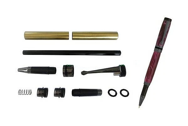 Kit de torneado de madera con bolígrafo Elite clásico cromado