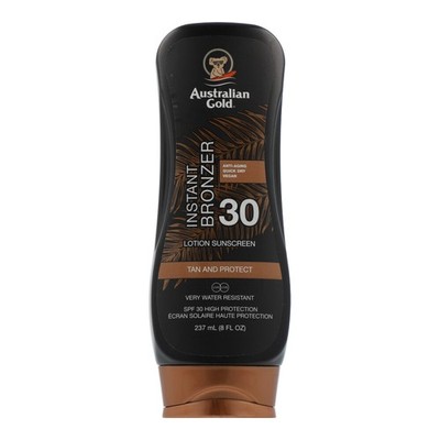 Australian Gold Instant Bronzer Lotion Sunscreen SPF 30 237ml