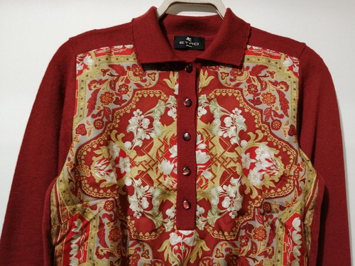 ETRO Paisley knit pullover size 42 - Picture 3 of 9