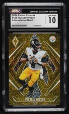 2024 Panini Phoenix International Gold 4/10 Russell Wilson CGC 10 Gem Mint 5f2