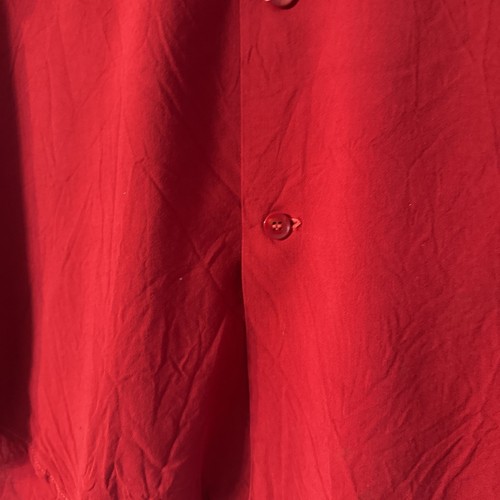 Vintage Nat Nast Creation Red Cotton Shirt Alora Bros. Contractors See Measure - Picture 14 of 24