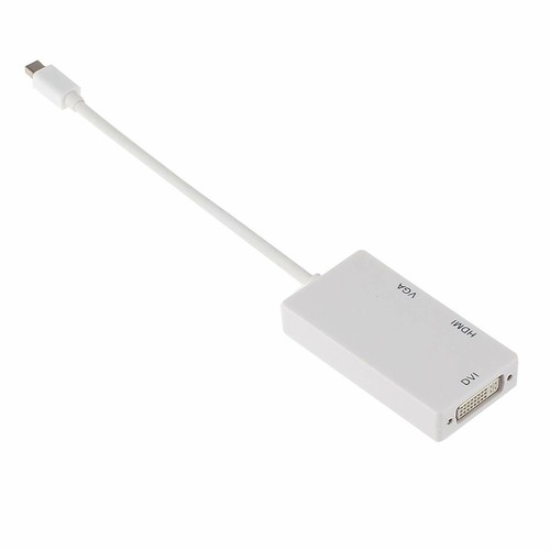 Mini DisplayPort (Thunderbolt) to DVI VGA HDMI 3 In 1 Adapter For MacBook PRO - Picture 4 of 6