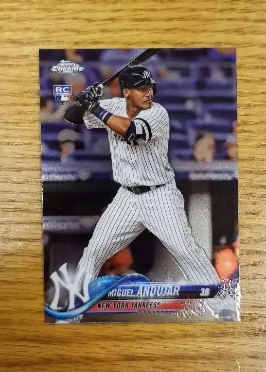 2018 Topps Chrome Miguel Andujar ROOKIE Base #14 NY Yankees RC
