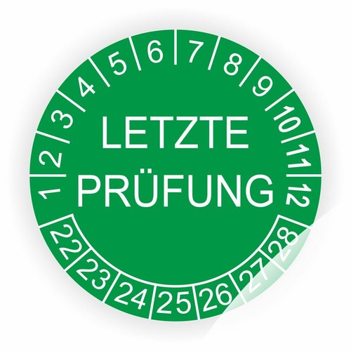 Inspection badges last inspection Ø: 20 mm or 30 mm new badges UVV BGV DGUV BGI - Picture 11 of 13