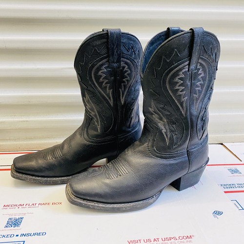 Ariat 10010938 Legend Phoenix Herren Schwarz Leder Cowboy Westernstiefel Größe 9 EE - Bild 19 von 20