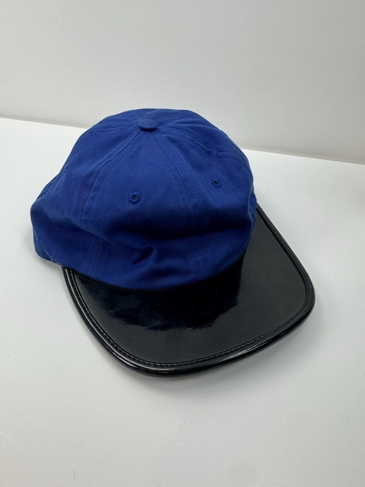 Casquette chapeau vintage Supreme New York Tarpon 6 panneaux bleu noir O/S USA RARE