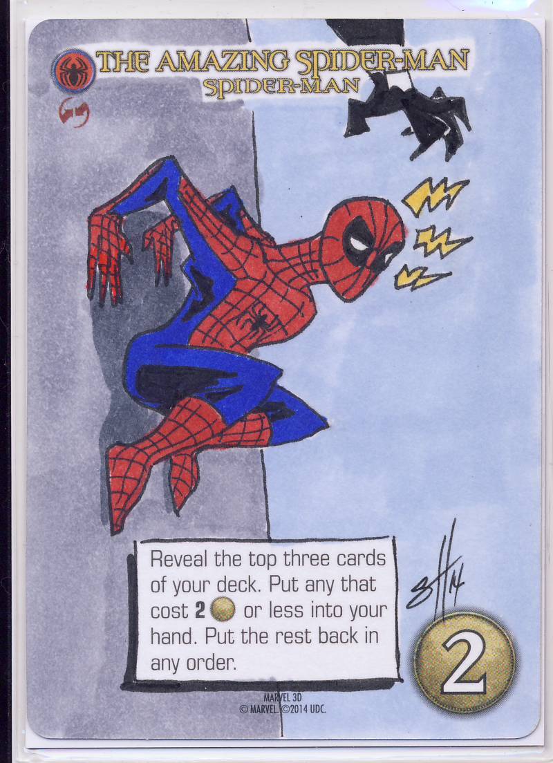 MARVEL　スパイダーマン　スケッチカード 2021 Marvel Metal Universe Spider-Man Artist Sketch Card 1/1