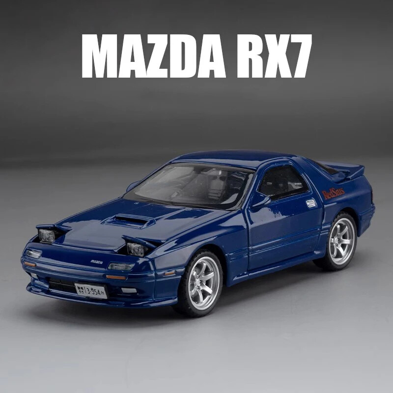 1:32 Mazda RX7 FC INITIAL D MX5 Alloy Model Car Toy Diecast Toy