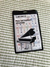 Color Piano Stickers for 49/61/ 76/88 Key Keyboards   Transparent and Removable