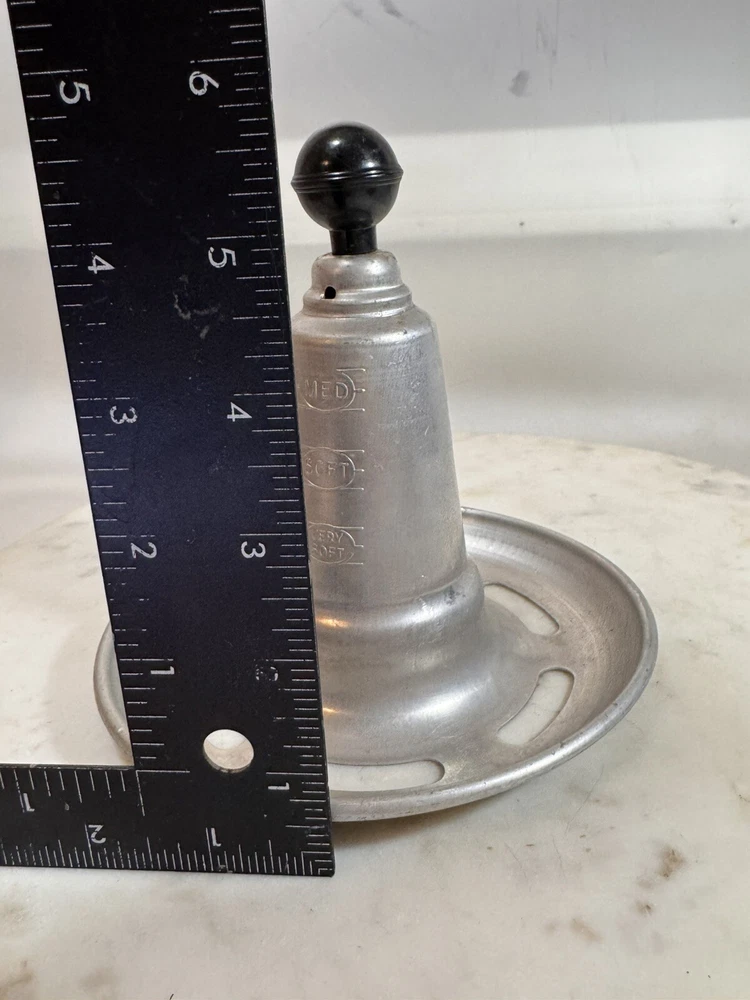 Vintage 1950s Whistling Egg Cooker Alarm Utensil Aluminum Kitchen Gadget Rare
