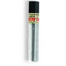 C505-4H Pentel Super Hi-Polymer Lead Refills, 0.5mm 4H, 12 Leads/Tube, 2 Tubes