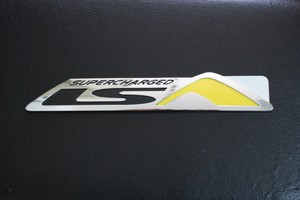 GENUINE HSV VF GEN-F GTS YELLOW LSA SUPERCHARGED BADGE EMBLEM HSV