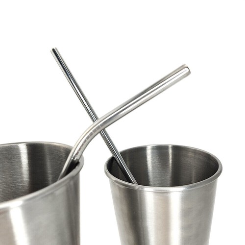 5 STCK. 10,5 Zoll Wiederverwendbare Edelstahl Trinkhalme mit Reinigungsbürste 2 Größen - Bild 7 von 18