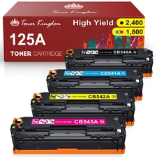 4PK CB540A Toner Cartridge For HP 125A Laserjet CP1215 CP1518ni CM1312 CP1525nw