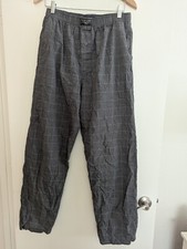 Polo Ralph Lauren gray check woven pocketed sleep pants size M