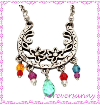 Brighton Balu Bead Colorful Retired Pendant Necklace