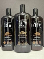 American Crew Daily Cleansing Shampoo - 3 Pack / 33.8 fl oz each