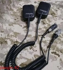 US STOCK TCA Replica MIC Hand Microphone THALES 6 Pin For TCA PRC 152 148 PRC117