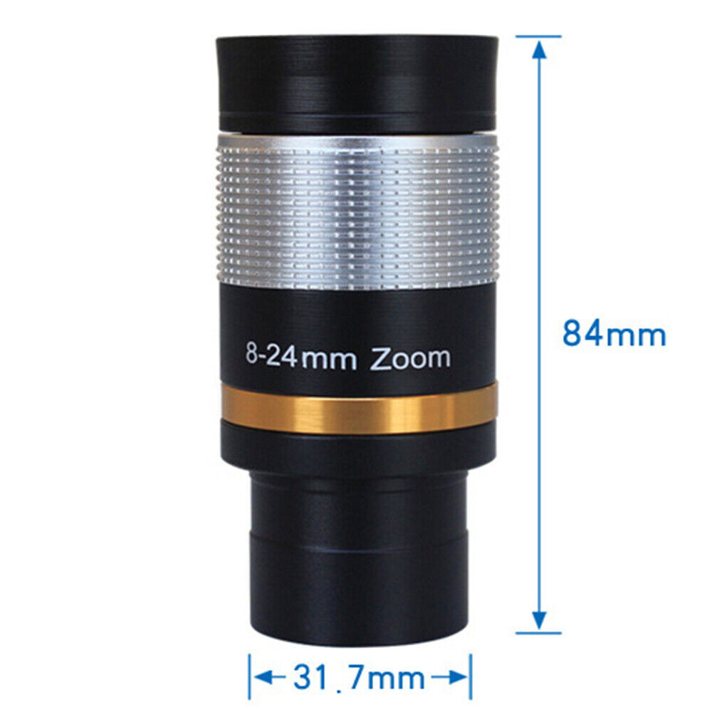 1.25in Full Multi-Coated 8-24mm Zoom Telescope Eyepiece for
