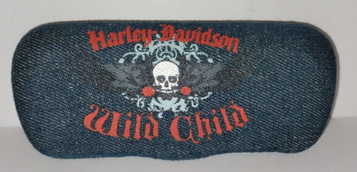 Harley Davidson Wild Child Blue Denim Hartschale Jugend Eye Glas Etui