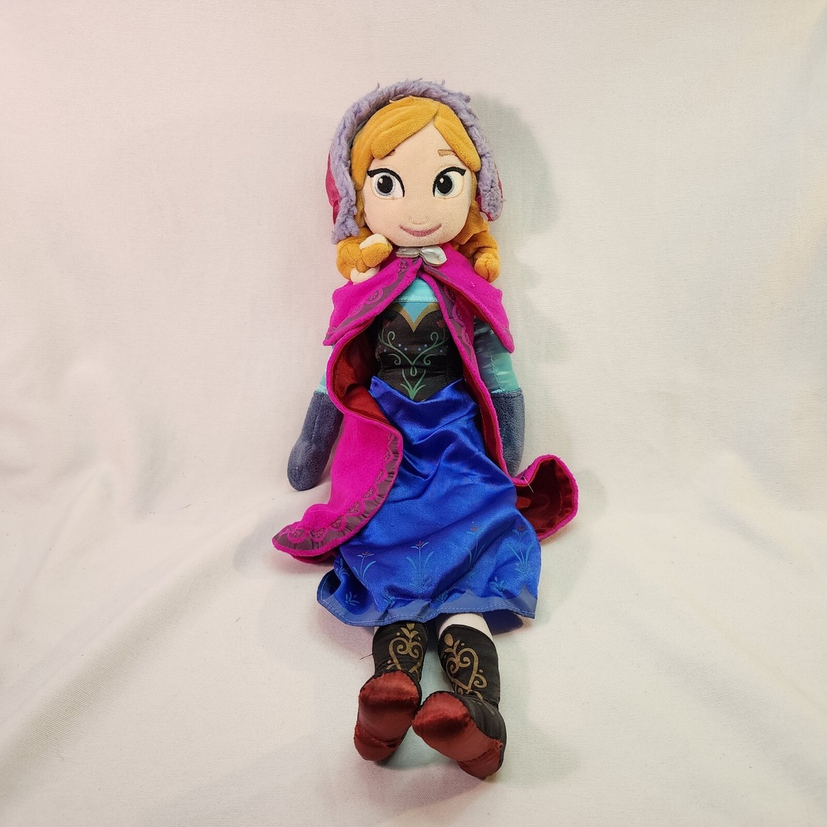 Disney Store Frozen Anna Plush Doll Soft Doll 20” Inch Stuffed Toy