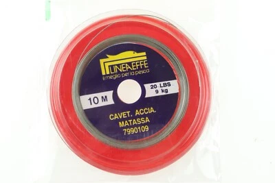 LINEAEFFE - Cavetto d'acciaio - 10 mt - 20 Lb - 9 Kg - AZ438