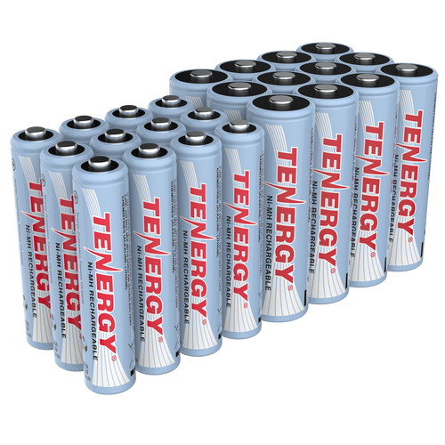 24PCS Tenergy 12AA+12AAA 1000mAh 2500mAh NiMH Rechargeable Batteries Cell AA AAA