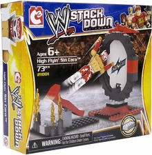 WWE Wrestling Stack Down Universe Building Toy Set #21001 High Flyin' Sin Cara