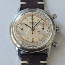 UNVER-CRONO-CASSA A VITE-RUOTA A COLONNE-BITONALE-VALJOUX 22-OVERSIZE (38,5 MM)