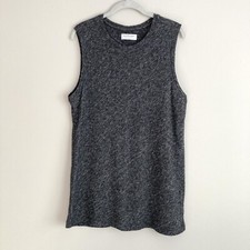 Everlane Womens Gray Sleeveless Sweater Shift Dress Size Medium Wool Blend