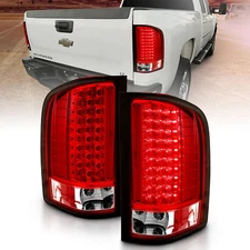 2007-2014 For Chevy Silverado 1500 2500 3500 HD Red LED Rear Brake Tail Lights