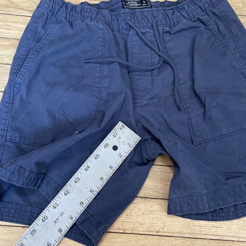 ABERCROMBIE AND FITCH Y2k Shorts Men M Blue Light Twill Beach Lounge Drawstring - Picture 19 of 19
