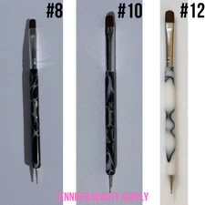 KOLINSKY SABLE BRUSH 2 WAY ACRYLIC PROFESSIONAL FRENCH MANICURE CLEAN UP