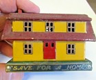 ORIGINAL - SOUTH SIDE BANK - SCRANTON PA - SAVE FOR A HOME  METAL HOME BANK - VG — photo 4