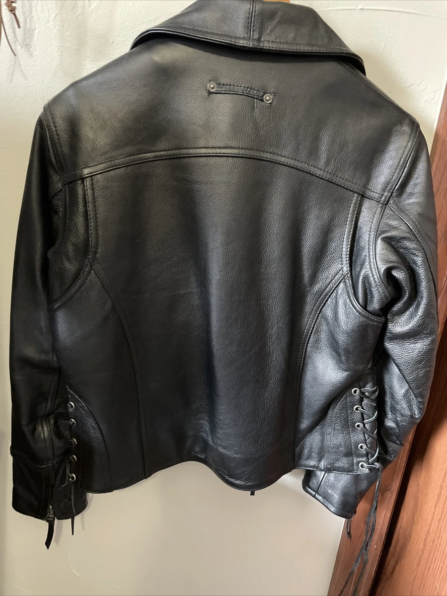 Street Steele Valkyrie Leather Motorcycle Jacket Size L
