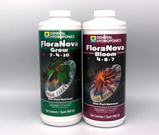 General Hydroponics Bundle FloraNova Grow Bloom - 1 Qt