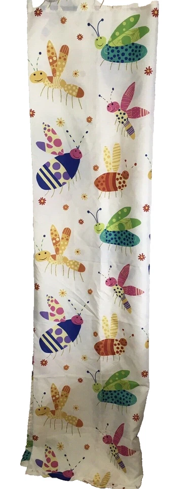 创意浴多色虫子飞翼昆虫趣味浴帘 72 x 69 — 第 4/4 张图片