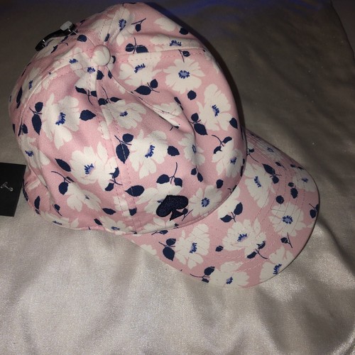 Kate Spade Pink Springtime Floral Print Baseball Cap Embroidered Logo OS NWT - Picture 8 of 16