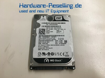  WDC Scorpio Black 2,5'' SATA 320GB 7200RPM 3Gb/s 16MB WD3200BEKT-75PVMT1 0J1CM4