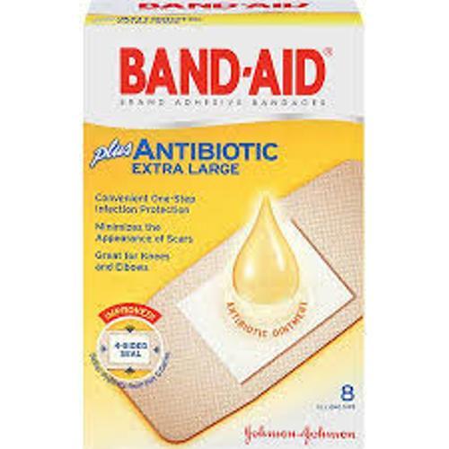 BandAid Plus Antibiotic Adhesive Bandages 8ct one size x large (3 Pack) eBay