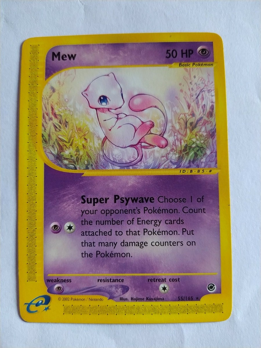 Mew 55/165 RARE Expedition Mint Pokémon Card | eBay
