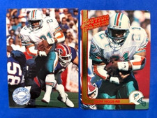 NFL - Mark HIggs 1991 Pro Set Platinum & 1991 Hi-Pro Action Packed - Dolphins
