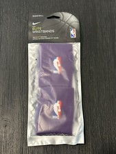 Nike NBA Elite Wristbands Basketball Court Purple Logoman Unisex One Size 🏀